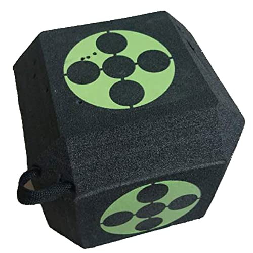 3d archery target Training Target Square 3D Cube 6-Sided Foam Arrow Dice Self-Healing Broadhead Black - Image 6