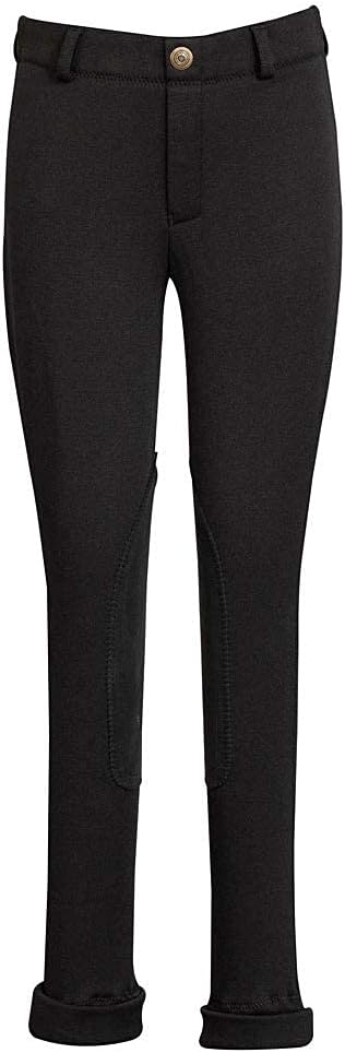 TuffRider Children's Unicorn Unifleece Pull-On Stretch Fleece Knee Patch Winter Jodhpurs