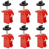 Frcctre 6 Pack Circuit Breaker Lockout Device, Tie Bar Breaker Lock Device, Industrial Grade Miniature Loto Device Breaker Switch Lock for Electrical Lockout, OSHA Compliant