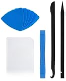Kit Complet 11 Pièces pour Réparation Multimédia: Ce kit reparation smartphone comprend 11 outils essentiels : 2 spatules (spudger) de précision noires, 6 outil d'ouverture triangulaire, 2 cartes plastiques fines et 1 crochet de levier bleu. Adapté comme kit reparation pour iphone, kit reparation telephone et kit demontage pc portable pour interventions écran, batterie ou connecteurs
