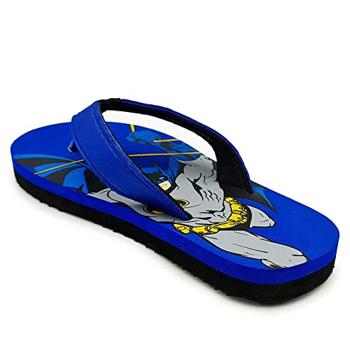 Image of Kidsville Spiderman Printed Blue Flipflops for Boys