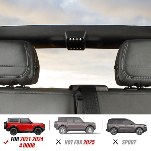 Mabett Rear Ceiling Lights Compatible with Ford Bronco 2021 2022 2023 2024, Reading Lights fit Bronco Accessories 4-Door, Touch Switch LED Roof Lamp Trunk Cargo Area(Not FIt 2 Door)