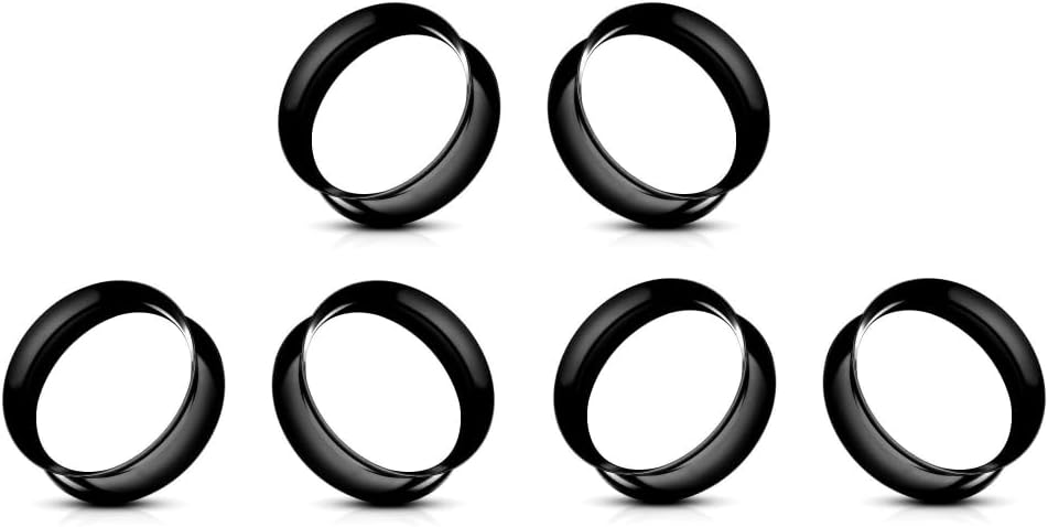 Ultra Thin Silicone Ear Gauges Ear Skin Flesh Tunnels for Stretched Ears Sold in Pairs