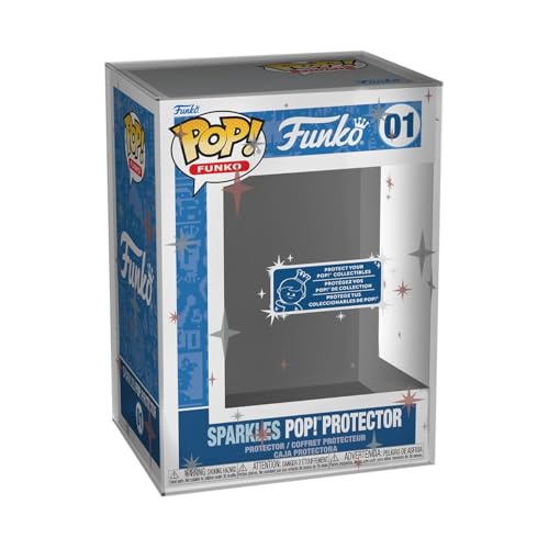 Funko Pop! Protector Printed UV: Sparkles Pop Protector - Premium Protector Display Cases Pop Collectable Vinyl Figures - Durable and Stackable Storag