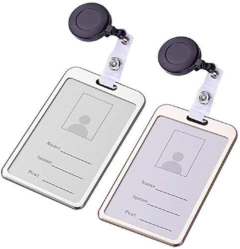 Image of FEDUS I.D. Card Retractable Holder Badge Yo Yo Clip [Pack of 3] (Black)
