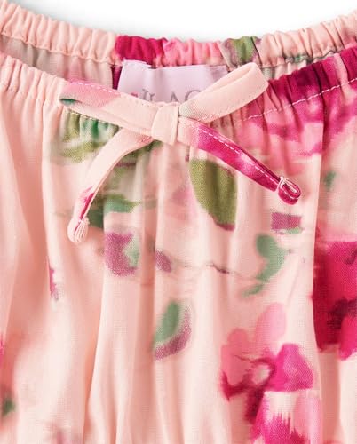 Image of The Children's Place girls Floral Smocked Babydoll Dress