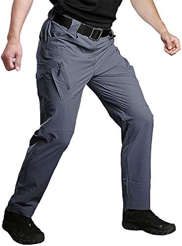 Susclude Men's Outdoor Quick Dry Military Tactical Pants Summer Lightweight Cargo Pants with Multiple-Pocket Grey 34
