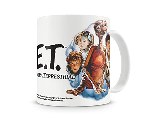 E.T. Oficialmente Licenciado Retro Poster Taza cerámica de café