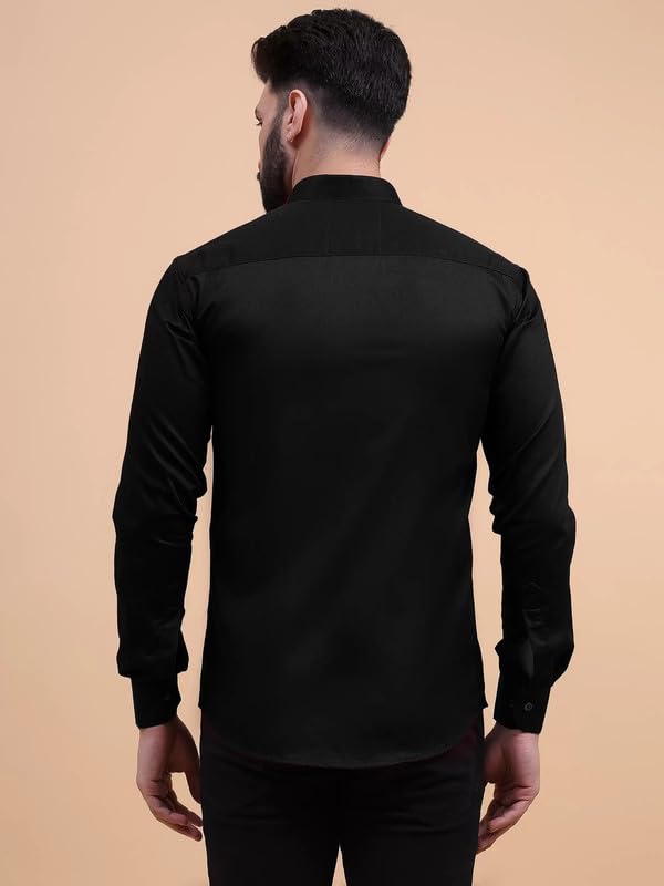 Image of Tee Projekt Solid Shirt for Men's,Solid Shirt for Men's, Casual Shirt for Men,Full Sleeve Spread Collar Shirt for Men, Shirt for Men||(Pack of-2)||