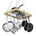 Cooks Standard Ceiling Mount Wooden Pot Rack