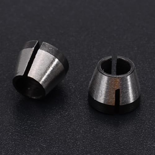 Adaptadores de vástago de broca de enrutador para máquinas de recortar, 25 portabrocas con 6 35 mm de diámetro hechos de acero al carbono (2 piezas)