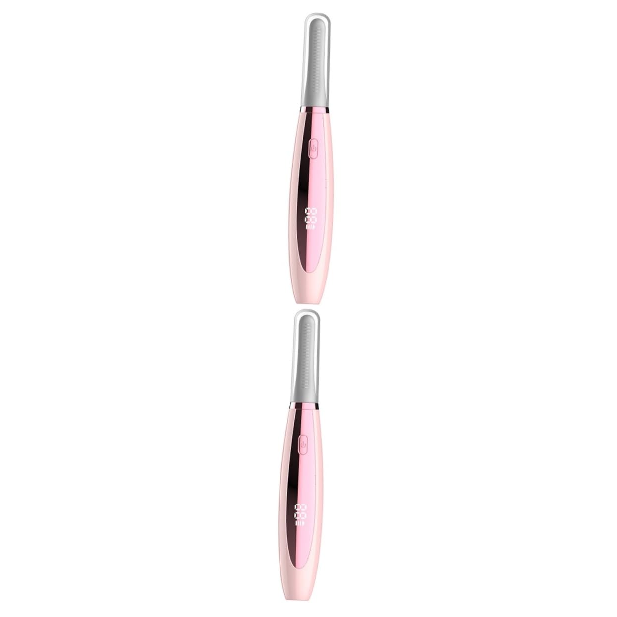 Beavorty 2piezas Rizador De Pestañas Eléctrico Portátil Usb Recargable Calentador Térmico Para Curvado Natural y Duradero Herramientas De Maquillaje Para Mujeres