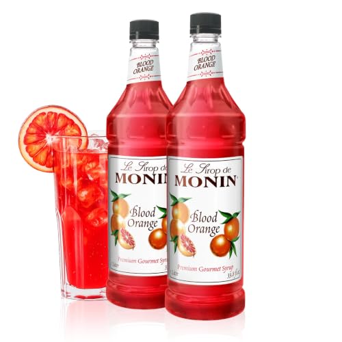 Monin - Blood Orange Syrup, Berry Citrus Flavor, Natural Flavors,