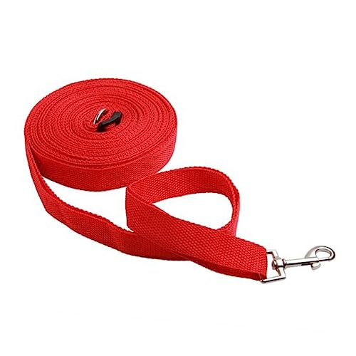 VICASKY Pet Training Leash 50ft 15m Long Nylon Metal Ring for Dog Cat Puppy Adjustable to 25ft