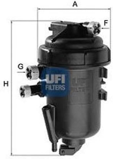 Ufi Filters 55.116.00 Fuel Filter With Housing