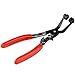 Locking Car Circlip Plier Hose Clamp Pipe Straight Curved Tube Plier Repair Tool Straight Curved Tube Plier Locking Car Pipe Fuel Coolant Clip Throat Hose Pliers Car Hose clamp pliers Fuel