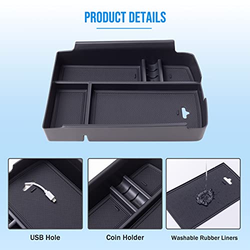 TOPINSTALL Center Console Tray Compatible with 2018-2023 VW Atlas/Atlas Cross Sport 2020-2023, Console Organizer Armrest Storage Insert ABS Material Interior Accessories - Image 4