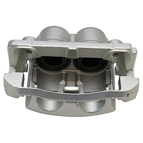 Image of TRQ Front Driver and Passenger Side Brake Caliper Set Caliper Brackets Hardware Compatible with 05-08 Ford F-150 06-08 Lincoln Mark LT