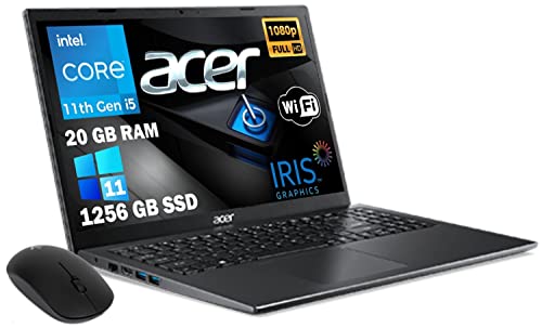 ✅ Il nostro Notebook Acer è una SERIE SLIM con processore Intel i5 11Th 4 Core frequenza base di 2,4GHz fino a 4,2 Ghz in Modalità burst mode. Lo Schermo pc è di 15,6