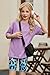 Arshiner Girls Two Piece Outfits Summer Clothes Short Sleeve Shirts and Fashion Biker Short Sets Kids Clothing Purple 12-13Y