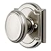 Baldwin Prestige Carnaby Half-Dummy Knob in Satin Nickel