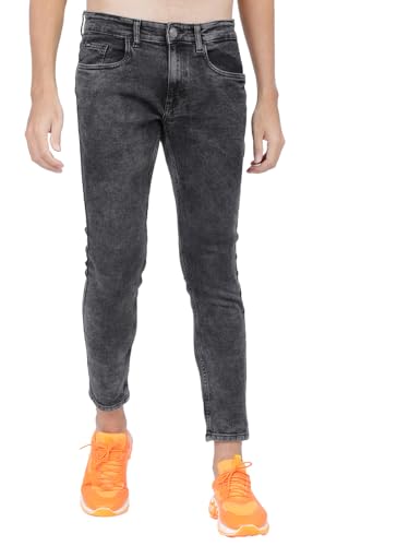 Highlander Mens Taperd Fit Jeans Grey