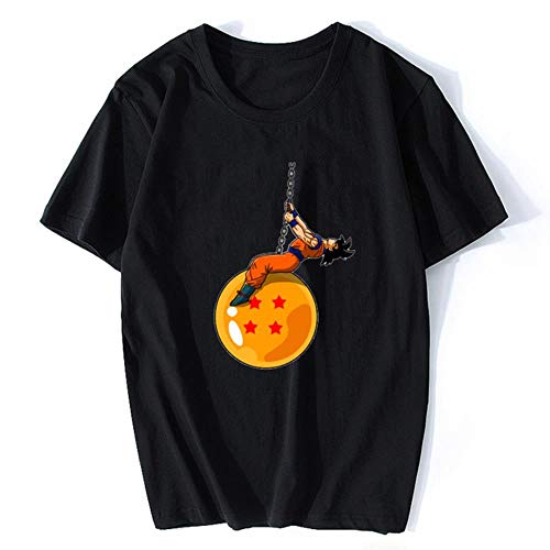 Hommes T Shirt Master Dragon Ball T Shirt Anime Japonais Imprimer Homme Tee Drôle Cool Chemises   Manga T Shirt, Noir, XS Cover
