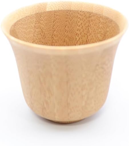 RIVERET, Ochoko SUZU set, dishwahser-safe bamboo sake cup made in japan