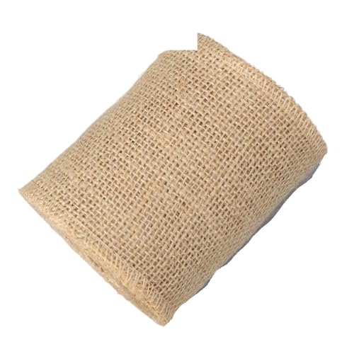 Rouleau de tissu de jute naturelle 100mm x 5M pour loisirs créatifs