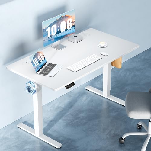 image for DUMOS 40 Inch Electric Standing Desk Height Adjustable, Sit to Stand U