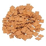 sourcing map Miniatur Dachziegeln Lehm Modell Dachziegel Mini Heimwerker Dachziegel Modellbau Set für Modellbau Garten Rot Pack von 200 Skala 1:1620x17.5x2mm/0.79x0.69x0.08