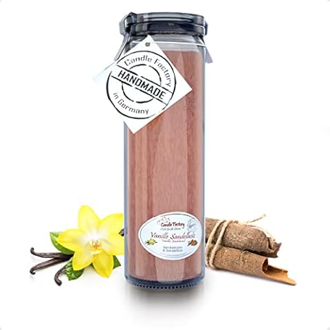 LUMELY Vela perfumada en cristal de Candle Factory (Big-Jumbo, vainilla y sándalo) Cover