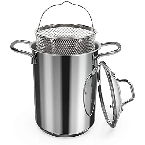 Navaris Asparagus Pot - Stainless Steel Steamer Cover