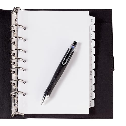 Avery® A-Z Mini Dividers for 3 Ring Binders, 12 Tabs per Set, 8.5" x 5.5", Pre-Printed Tabs, 4 Binder Divider Sets, Great for Organizing Notes, Projects, Schedules, and More (43131) by Avery - Image 6