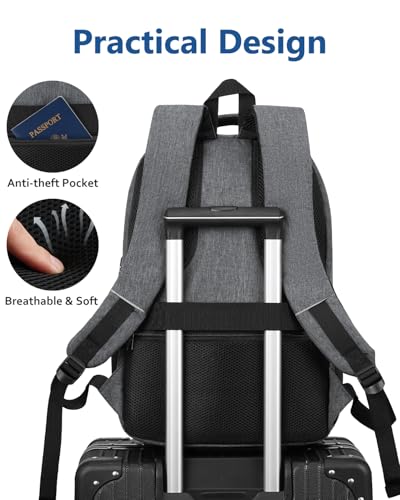 Image of kadilong Laptop Backpack for Men,School Backpack for Teens Boys Extra Sturdy 15,6 Inch TSA Friendly School Book Bag with USB Port for College Business,Water Resistant
