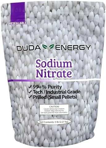 5 lb Sodium Nitrate Fertilizer 99+% Pure Chile Saltpeter Gold Metal Refining Industrial Grade Glass Pottery Enamels