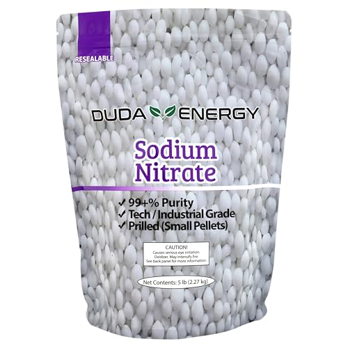 5 lb Sodium Nitrate Fertilizer 99% + Pure Chili Salt Petter Gold Metal Refined Industrial Grade Glass Ceramic Enamel