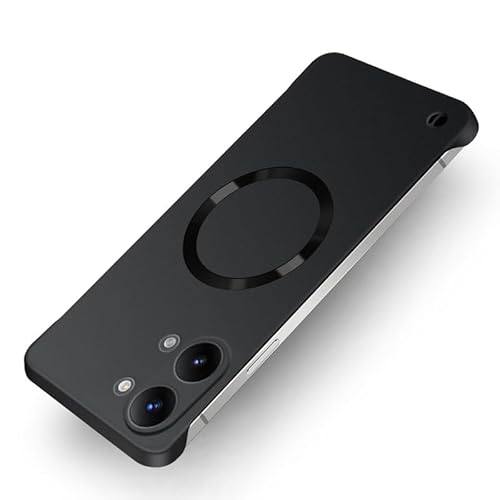 AGENIUS�EFor POCO X8 Pro �P�[�X�ϏՌ� �J�o�[ �}�b�g�d�l Qi�[�d ���C�����X�[�d�Ή� �ԍڃz���_�Ή� �v���X�`�b�N �n�[�h�P�[�X For ���� �V���I�~ �v��(�u���b�N)