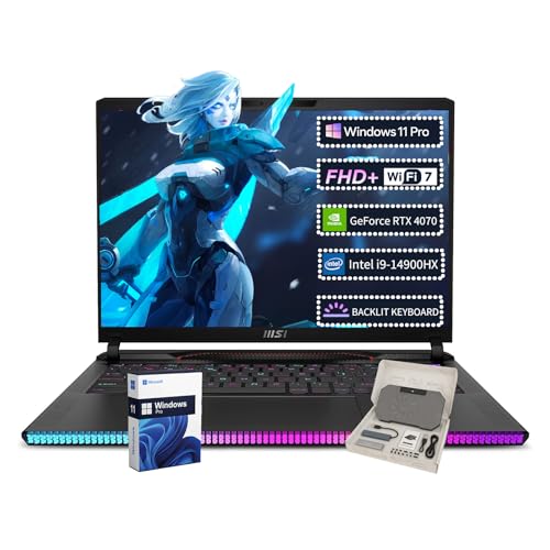 Image of MSI Raider GE68HX Gaming Laptop • GeForce RTX 4070 8GB GDDR6• Intel 24-Core i9-14900HX • 16 inch FHD+ IPS Display • w /Accessories • Backlit Keyboard • Wi-Fi 7 • Win 11 Pro • 64GB RAM • 2TB SSD