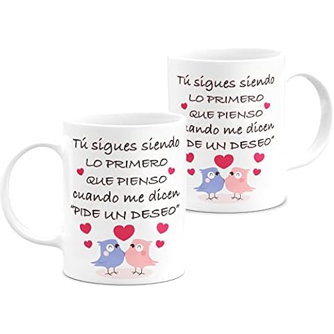 Zumo Digital Taza Enamorados - Taza de Café para Enamorados - Taza Novios y Novias - Taza Aniversario Parejas - Regalo Enamorados Cover