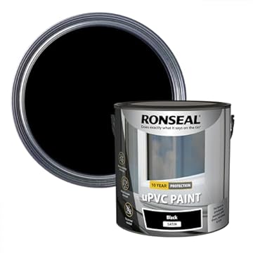 Ronseal uPVC Paint Black Satin 2.5L