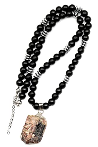 Tourmaline With Lepidolite Necklace