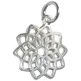 Maldon Jewellery Corona Chakra encanto plata esterlina - colgante .925 x 1 Chakras encantos colgante