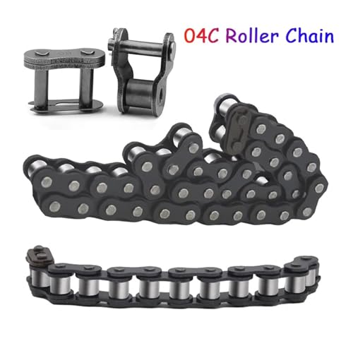 Chaîne à rouleaux 04C-1 pas 6.35mm pour convoyeur et système de transmission mécanique 1.5m - 4