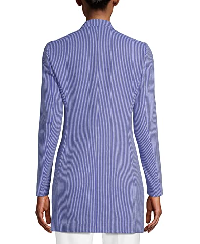 Anne Klein Women's Button Front Topper Coat, Rainshadow/Anne White, 2 #TOP14