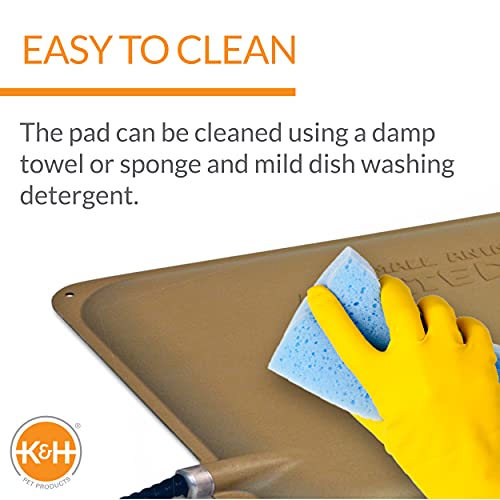K&H Pet Products Thermo-Peep Heated Pad Tan Petite 9 X 12 Inches #TOP5