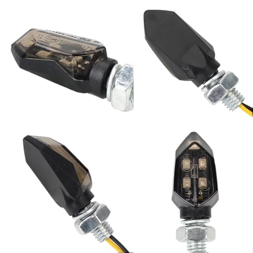 Clignotants LED moto multifonctions triple action étanches 12V