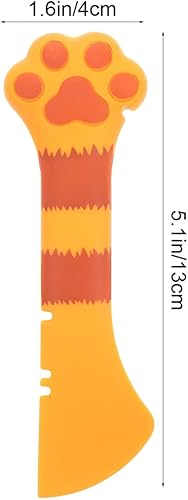 Miniatura 2 de STOBOK Suministros de alimentación y riego para gatos, cuchara para latas de comida para mascotas, abrelatas de latas universal de silicona para