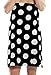 Terry Women Bath Wrap Towel Cotton Cover Up Made in USA Velcro Closure - One Size Black Polka Dotted