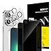 Produktbild NEW'C 2 x Sichtschutz für iPhone 13 Pro Max für Panzerglas (6,7 Zoll) und 2x Kamera Panzer Schutz Glas Kameraschutz für iPhone 13 Pro Max (6,7 Zoll) -28 Grad verbesserter Sichtwinkel